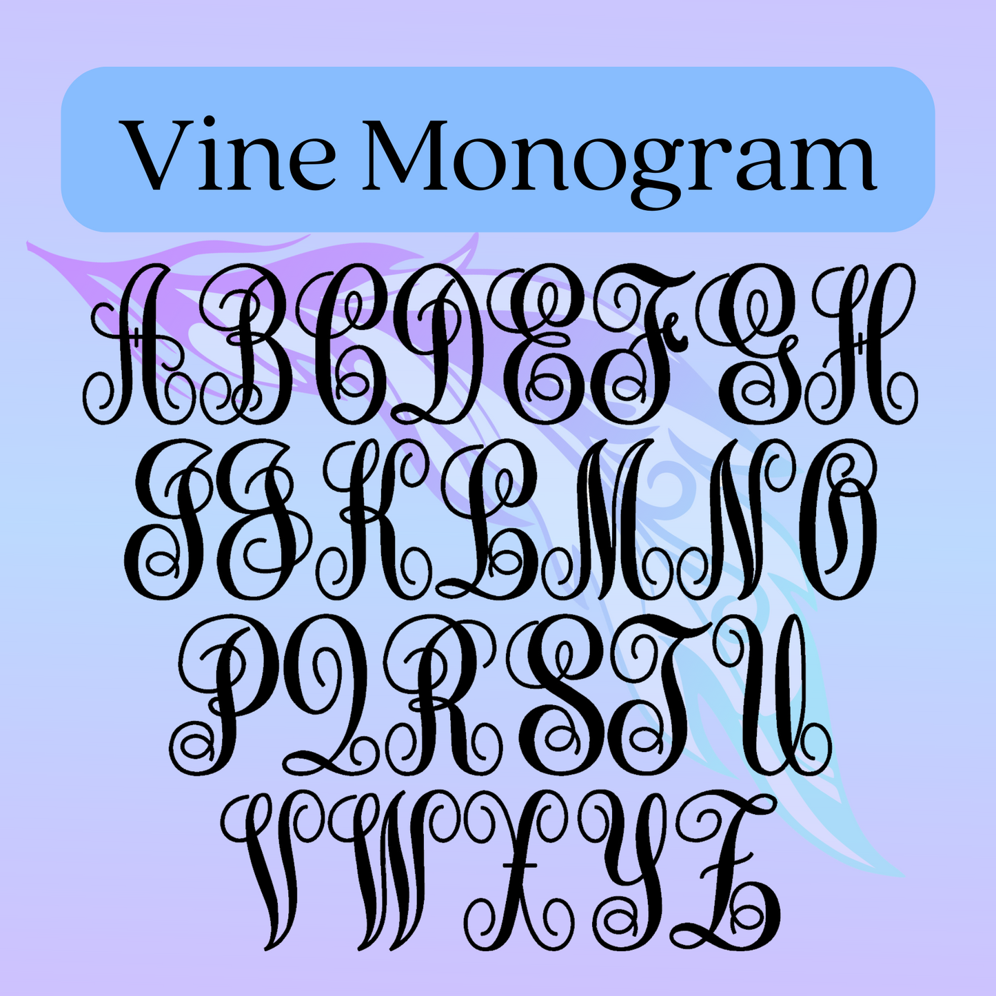Monogram Zippered Clear Bag
