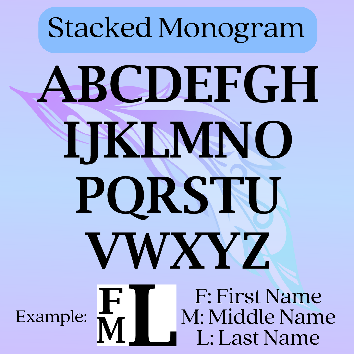 Monogram Zippered Clear Bag