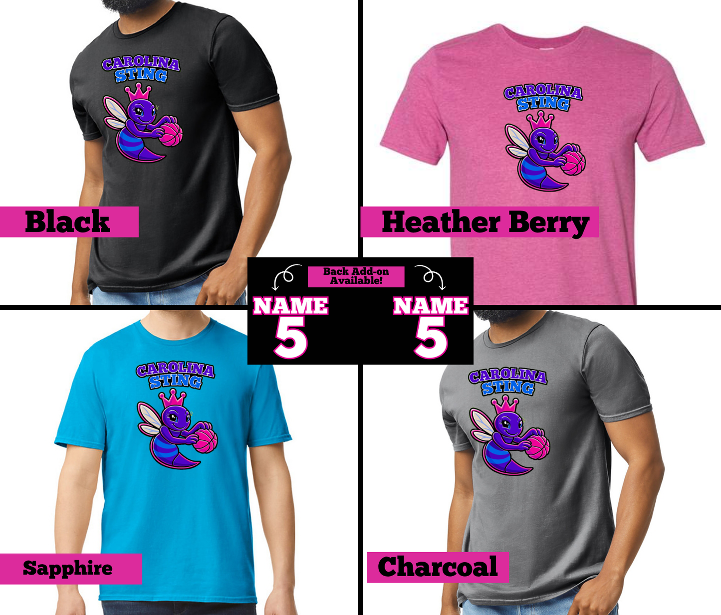 Carolina Sting Fundraiser- Adult Softspun T-Shirt