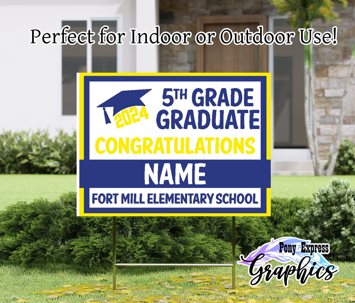 Custom Yard Signs: Fort Mill Elementary School