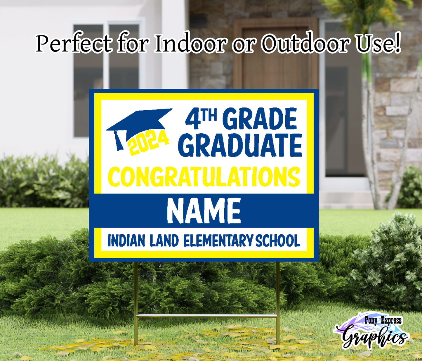 Custom Yard Signs: Indian Land Elementary School