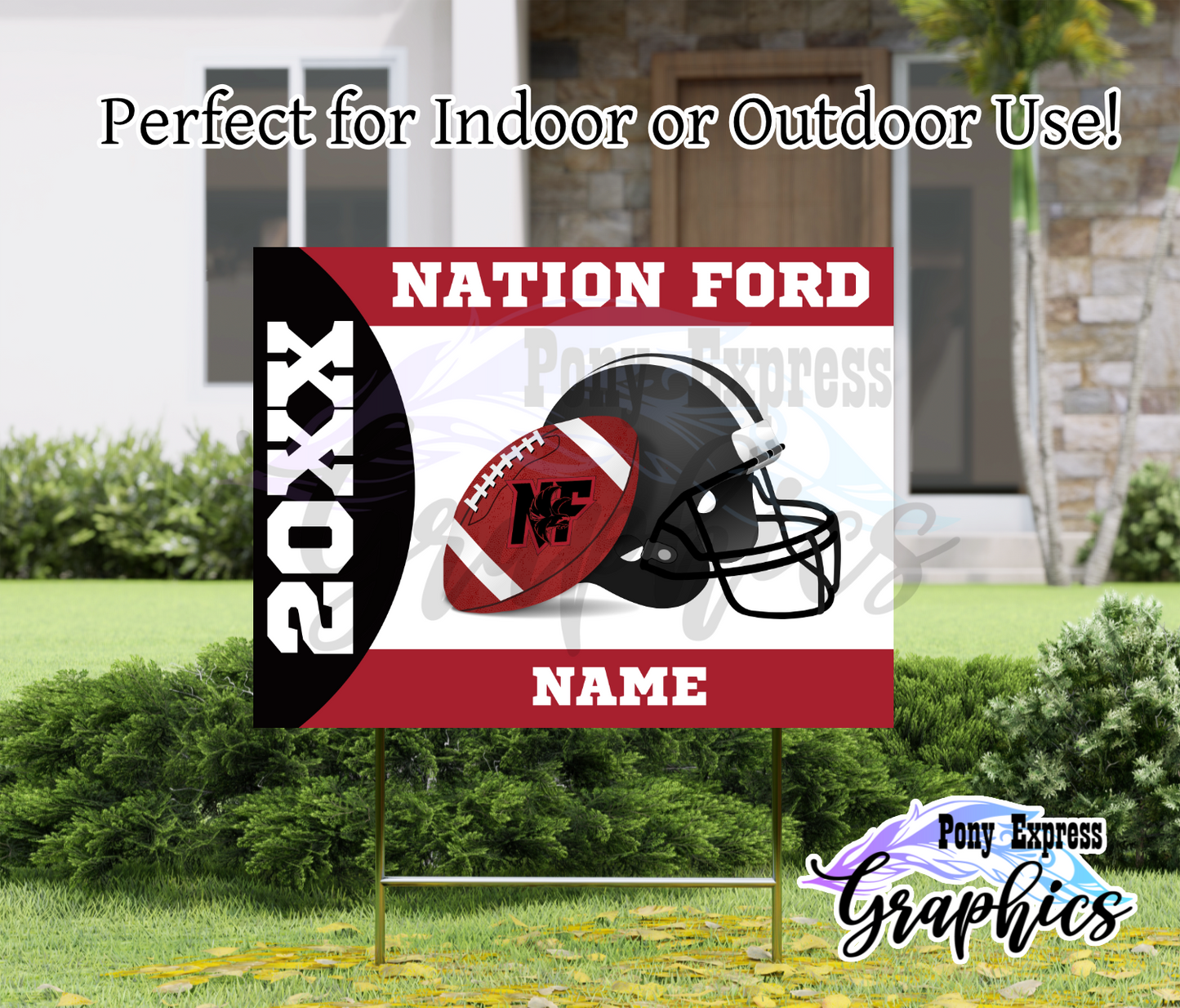 Fundraiser Yard Signs: Nation Ford High School Football