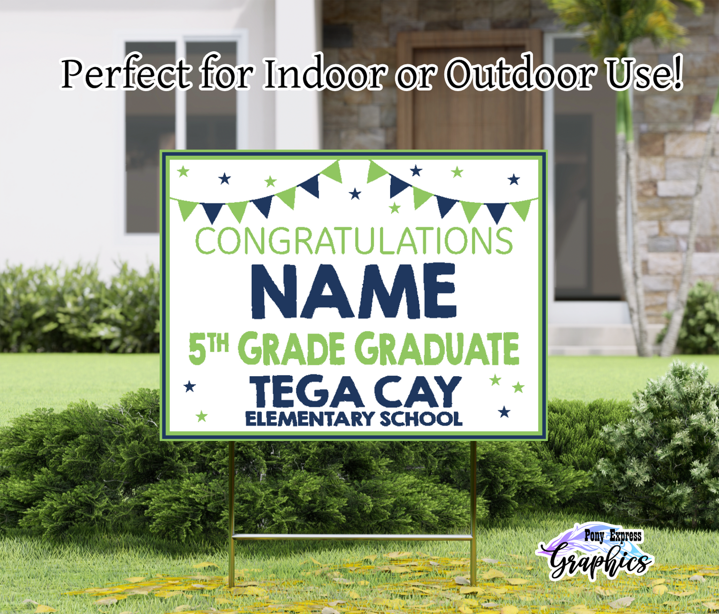 Custom Yard Signs: Tega Cay Elementary School