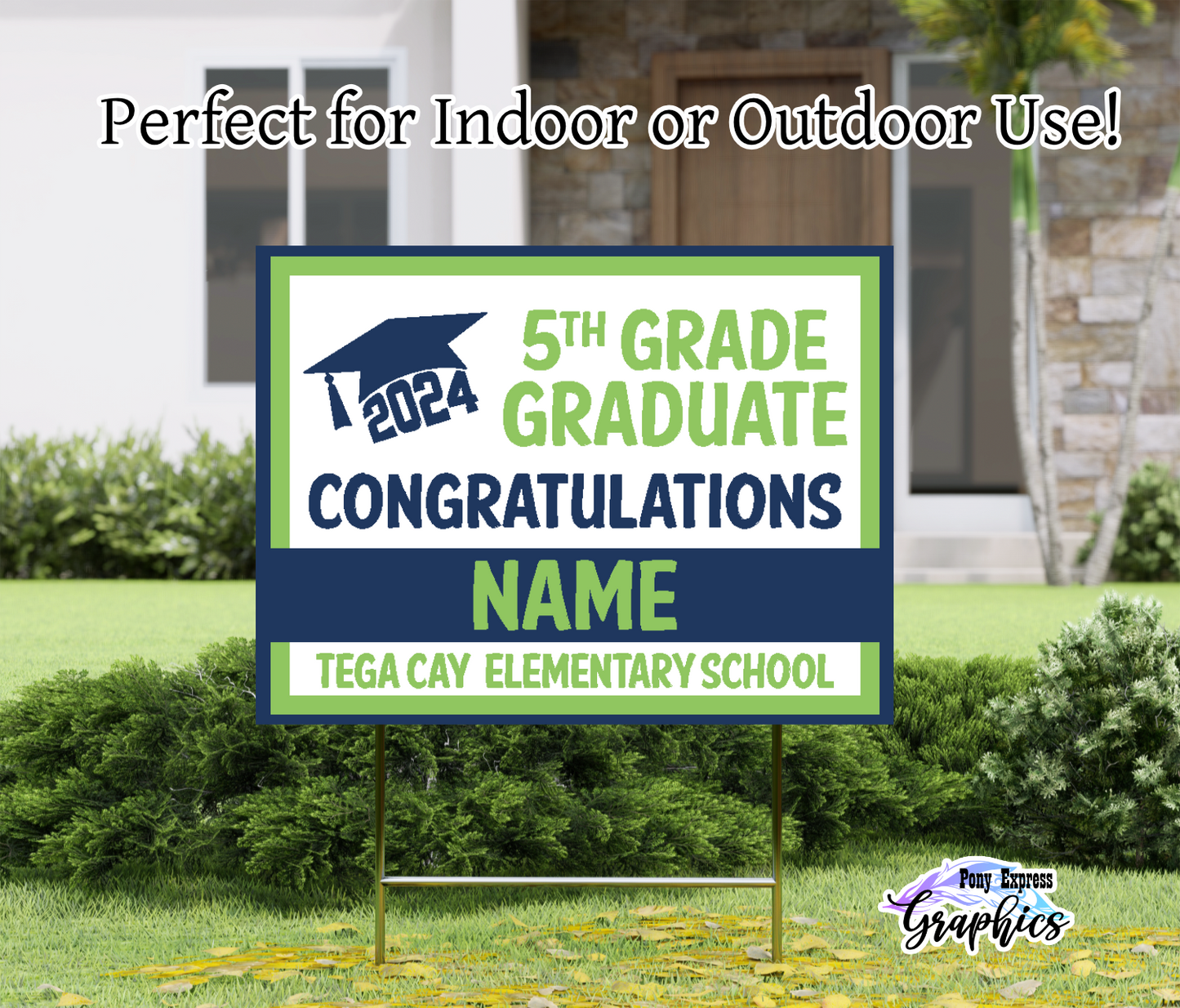 Custom Yard Signs: Tega Cay Elementary School