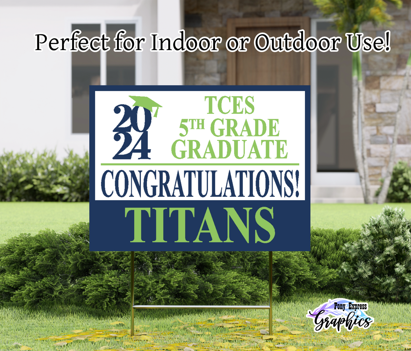Custom Yard Signs: Tega Cay Elementary School