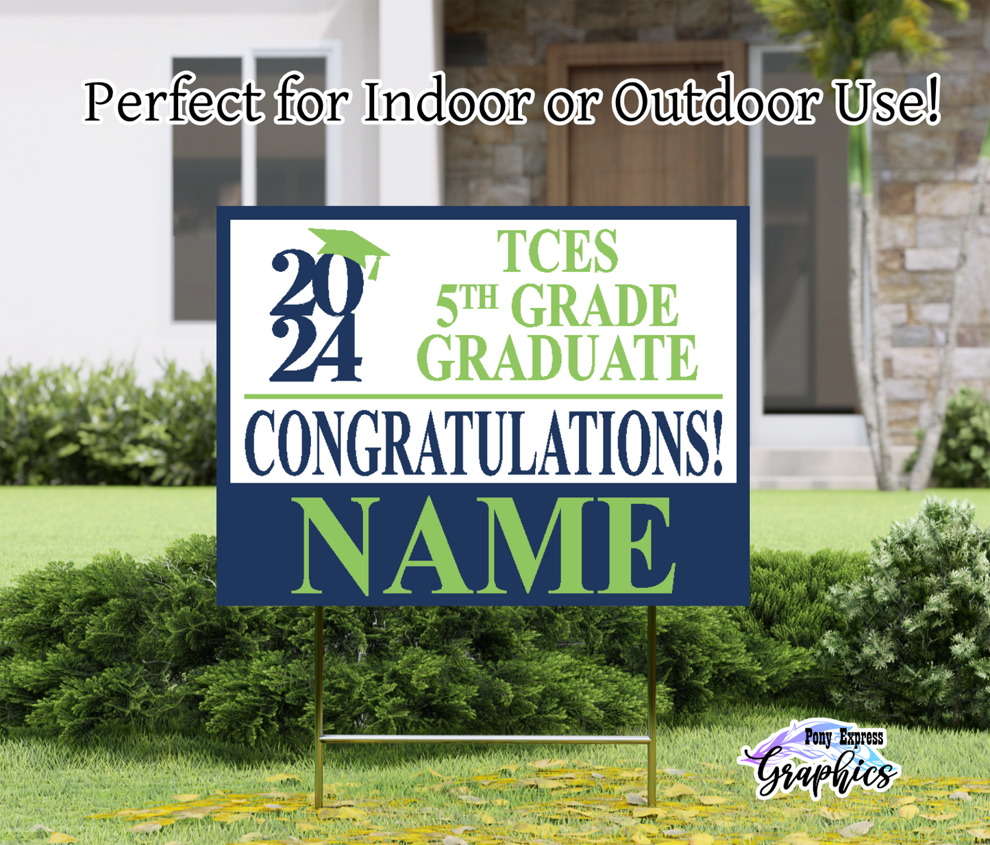 Custom Yard Signs: Tega Cay Elementary School