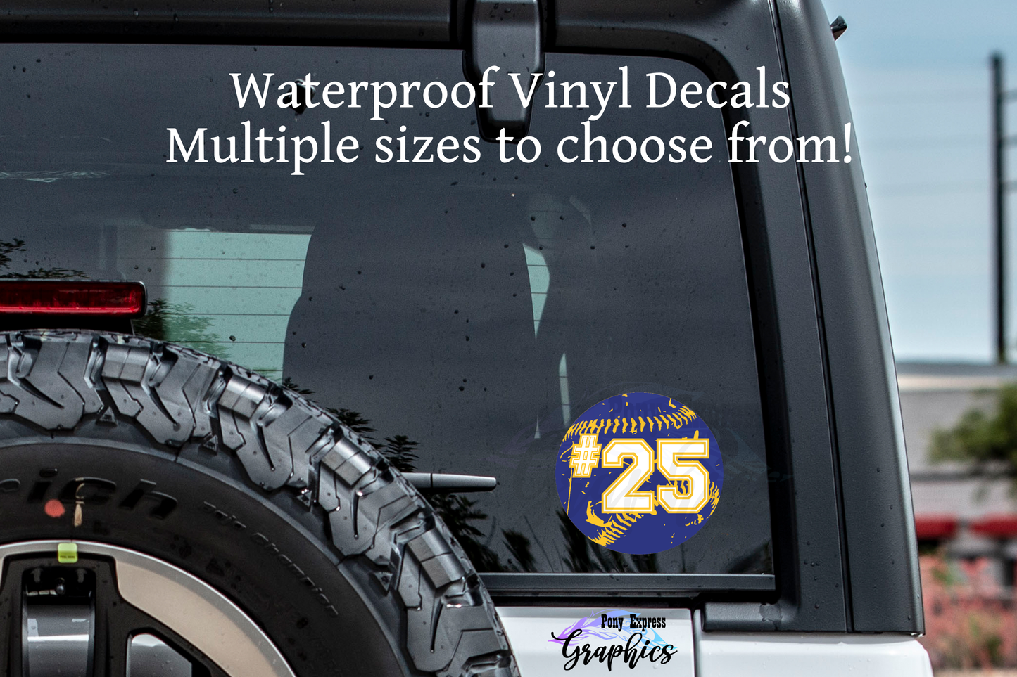 FM Baseball Personalized Vinyl Decal