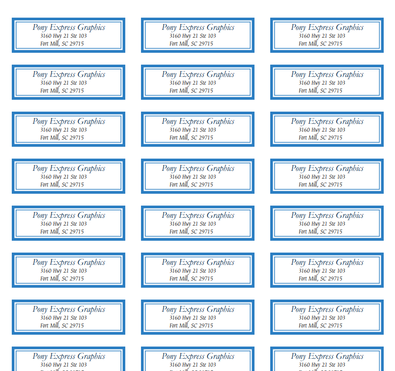 Personalized Address Labels