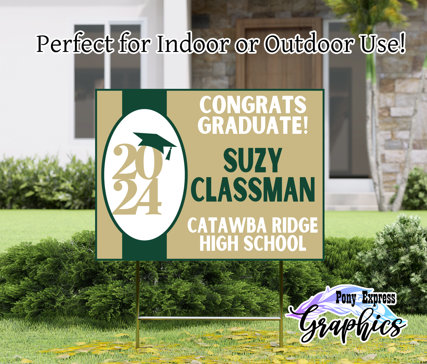 2024 Custom Graduation Yard Sign: Catawba Ridge High School