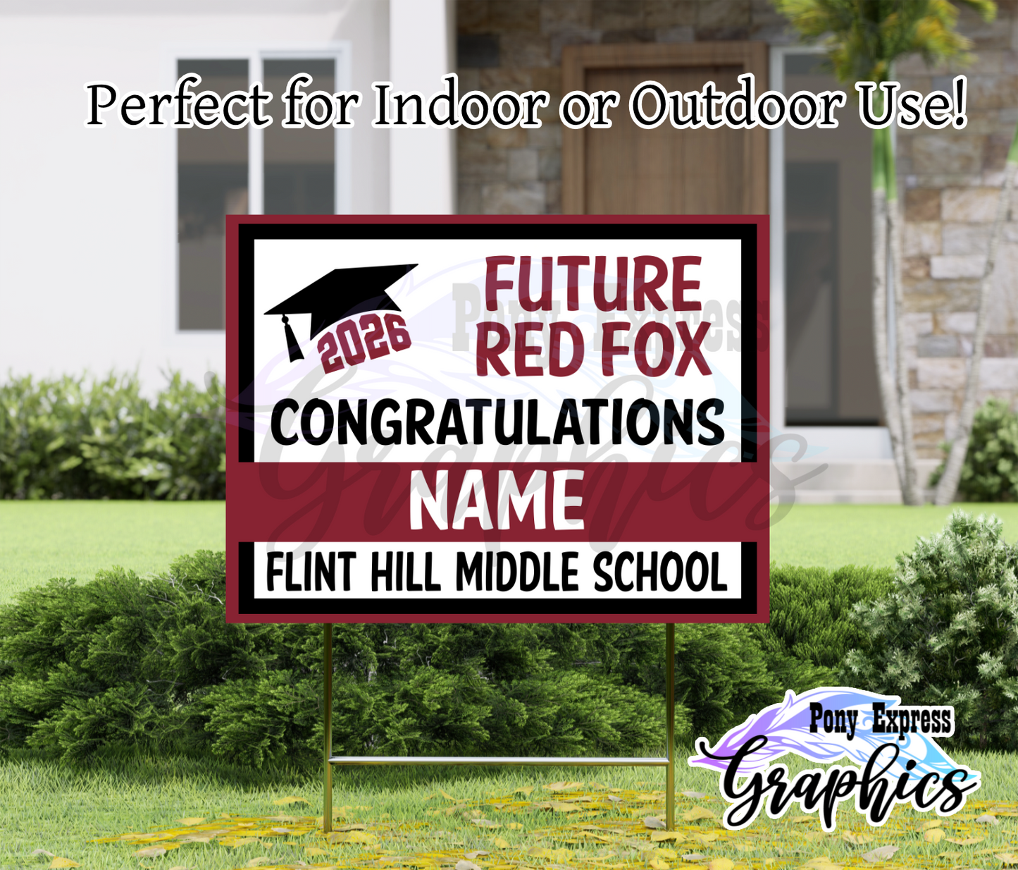 2026 Custom Yard Signs: Future Middle Schooler Bold