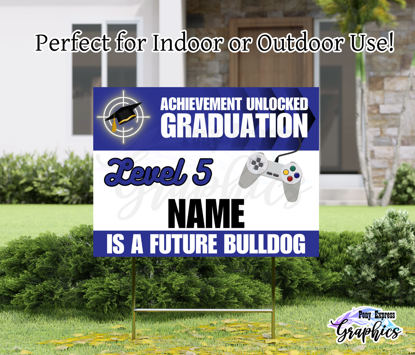 Custom Yard Signs: Gamer Future Middle Schooler