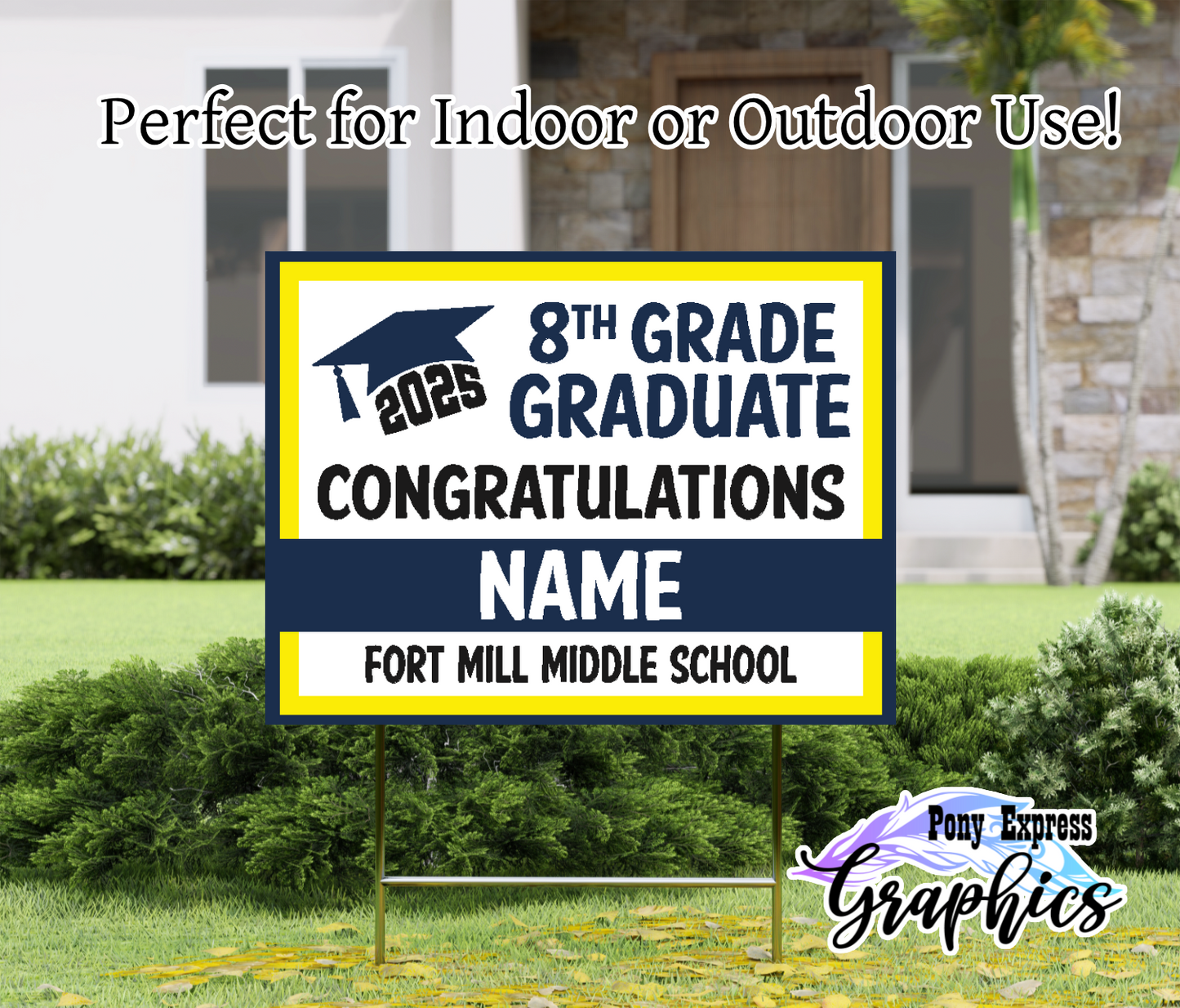 Custom Yard Signs: Fort Mill Middle School