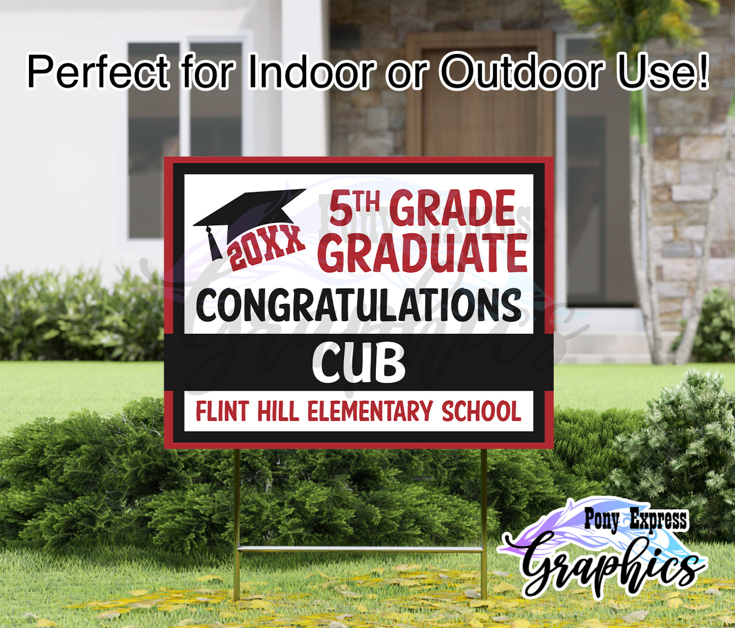 Custom Yard Signs: Flint Hill Elementary School
