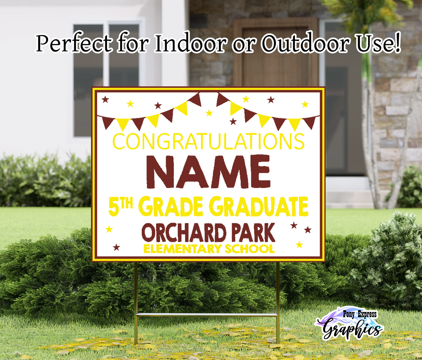 Custom Yard Signs: Orchard Park Elementary School