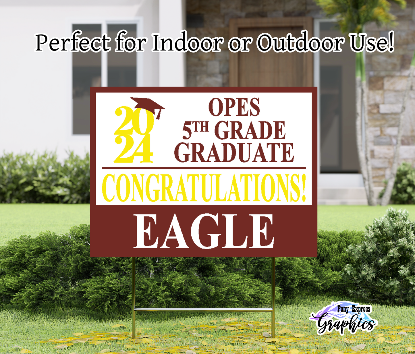 Custom Yard Signs: Orchard Park Elementary School