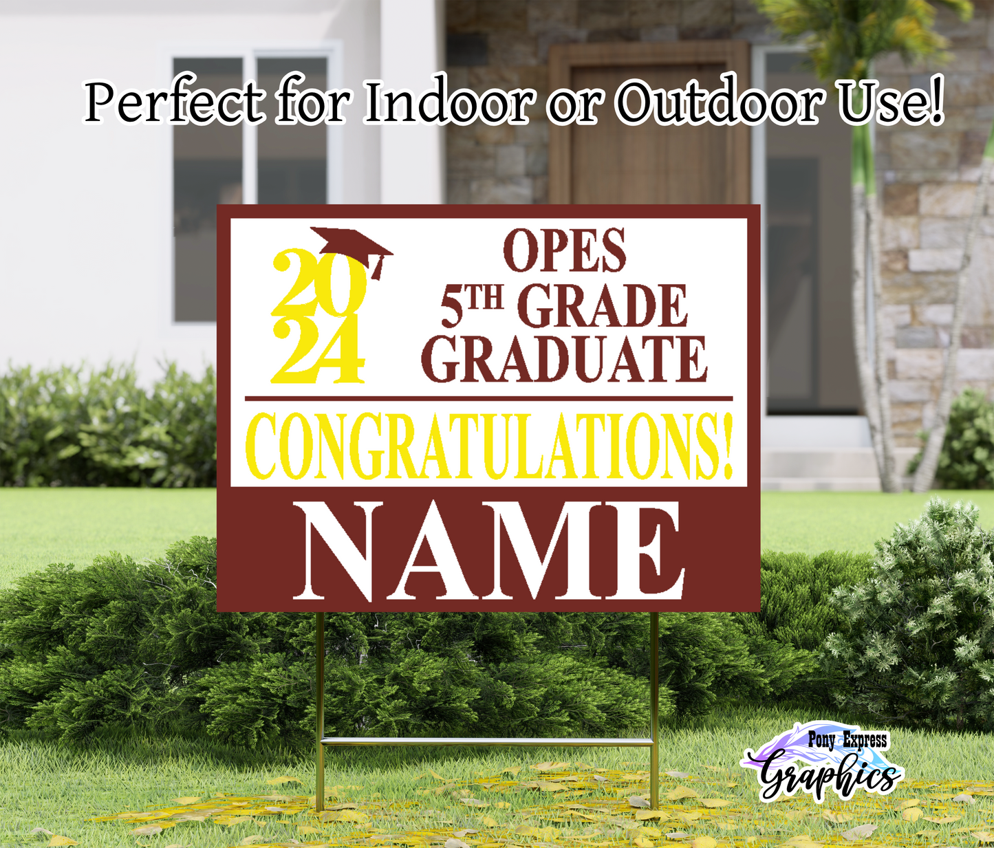 Custom Yard Signs: Orchard Park Elementary School