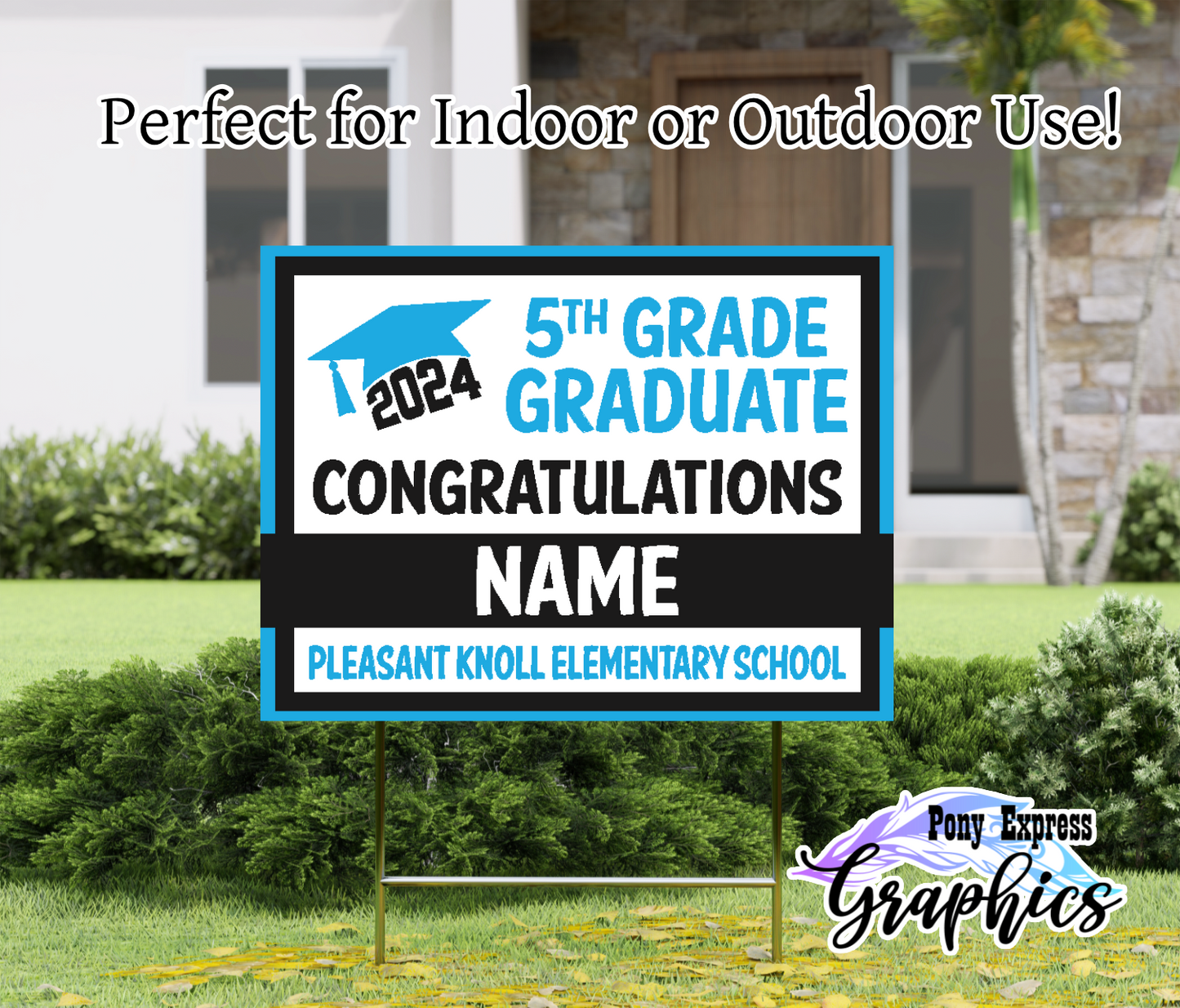 Custom Yard Signs: Pleasant Knoll Elementary School