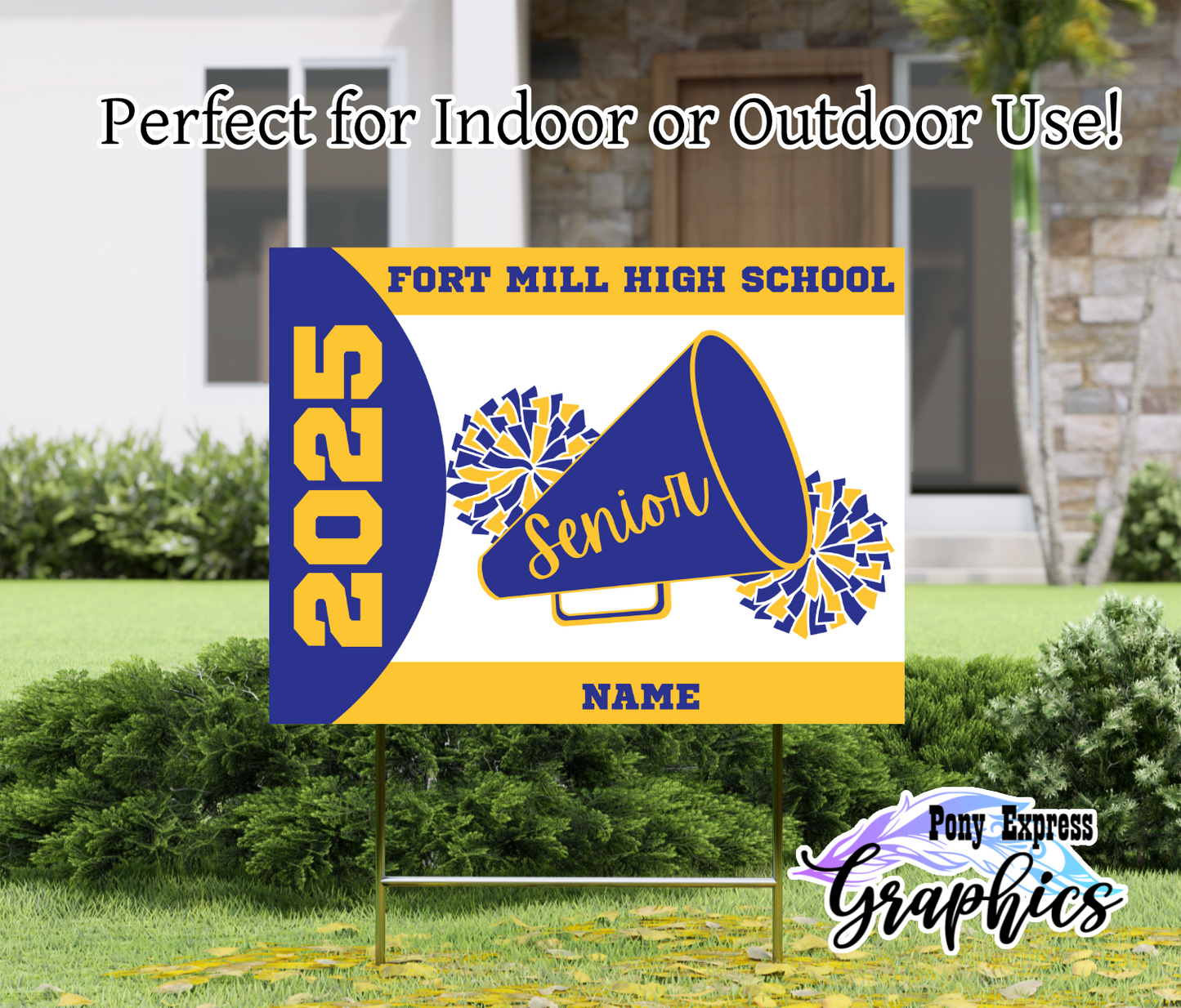 Custom Yard Signs: Fort Mill High School Cheerleading