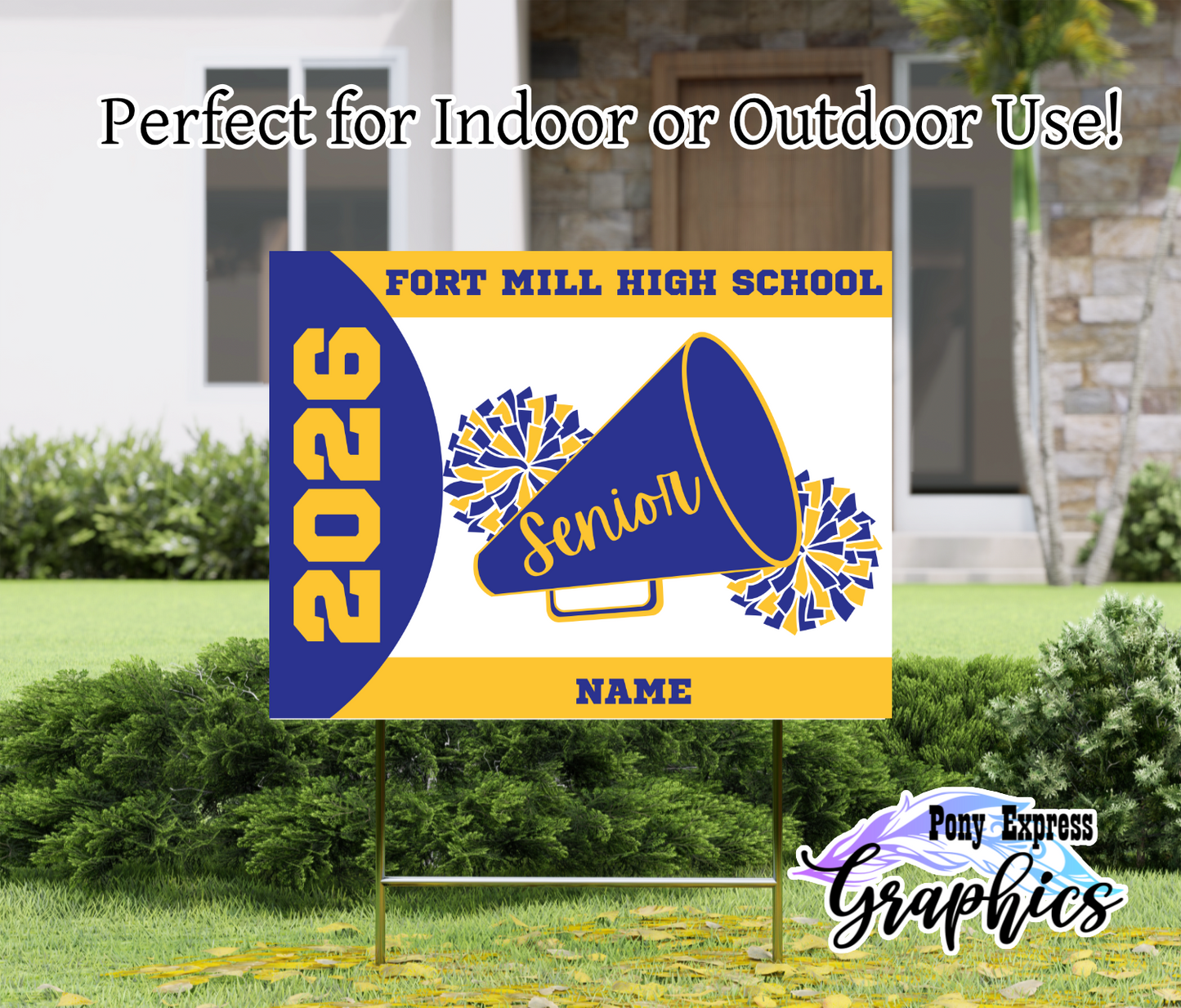 Custom Yard Signs: Fort Mill High School Cheerleading
