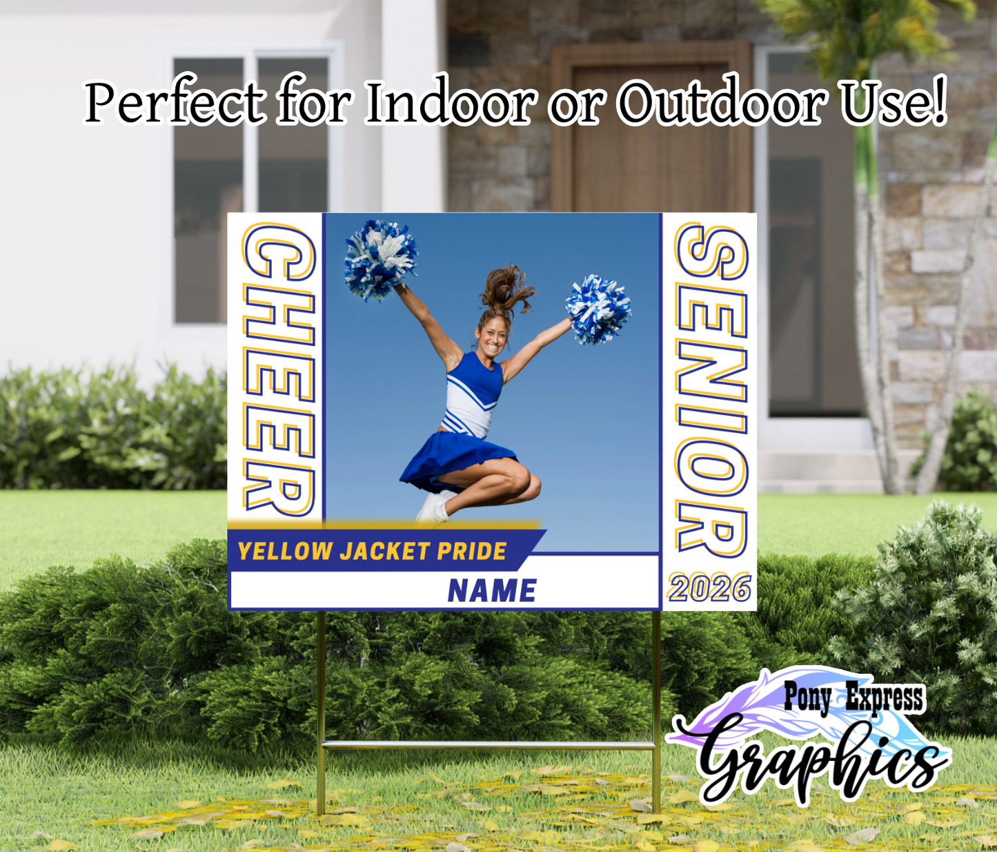 Custom Photo Yard Sign: Cheerleading - Fort Mill High School