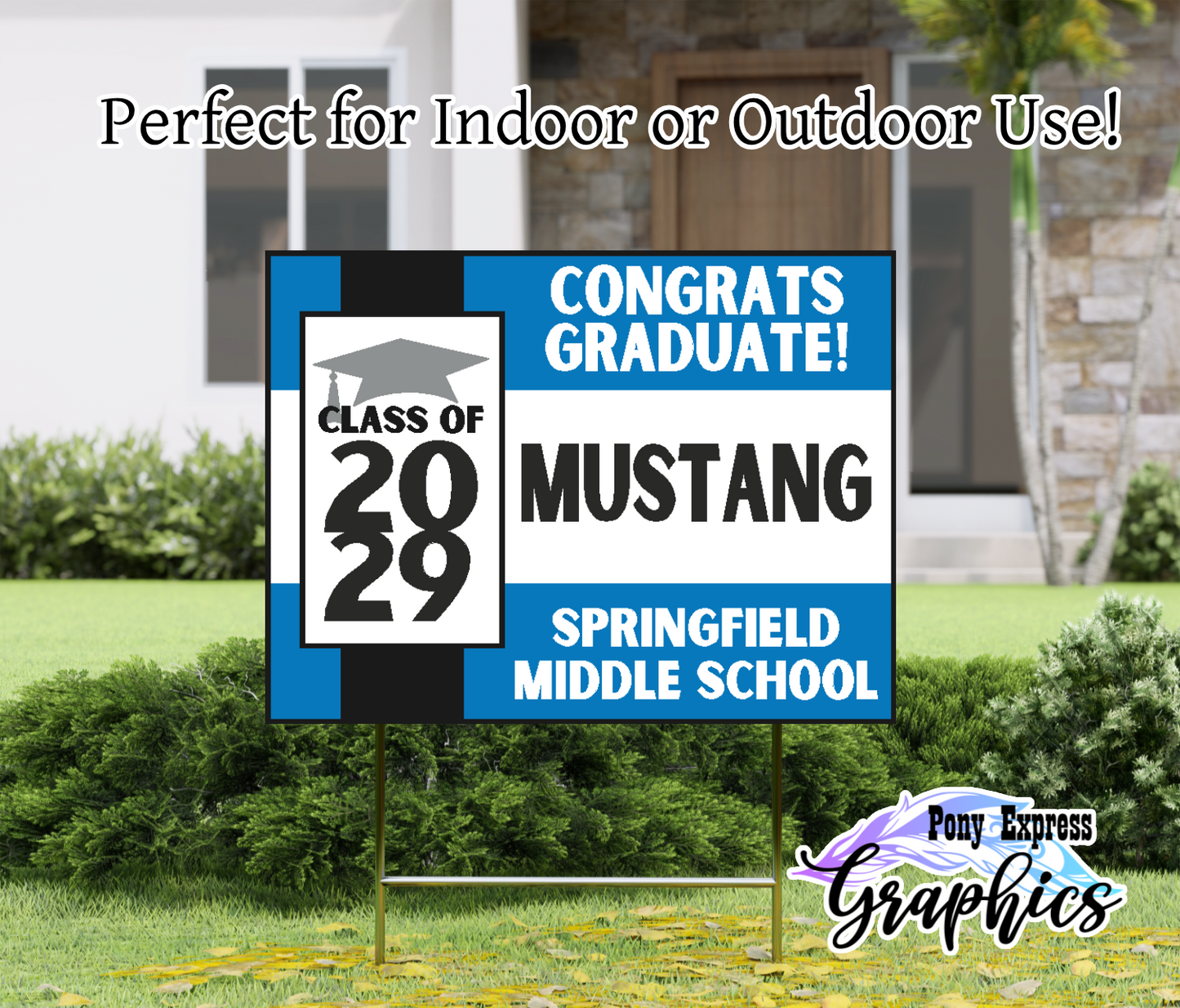 Custom Yard Signs: Springfield Middle School