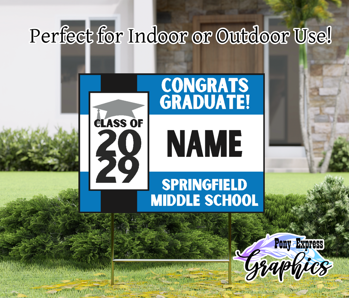 Custom Yard Signs: Springfield Middle School