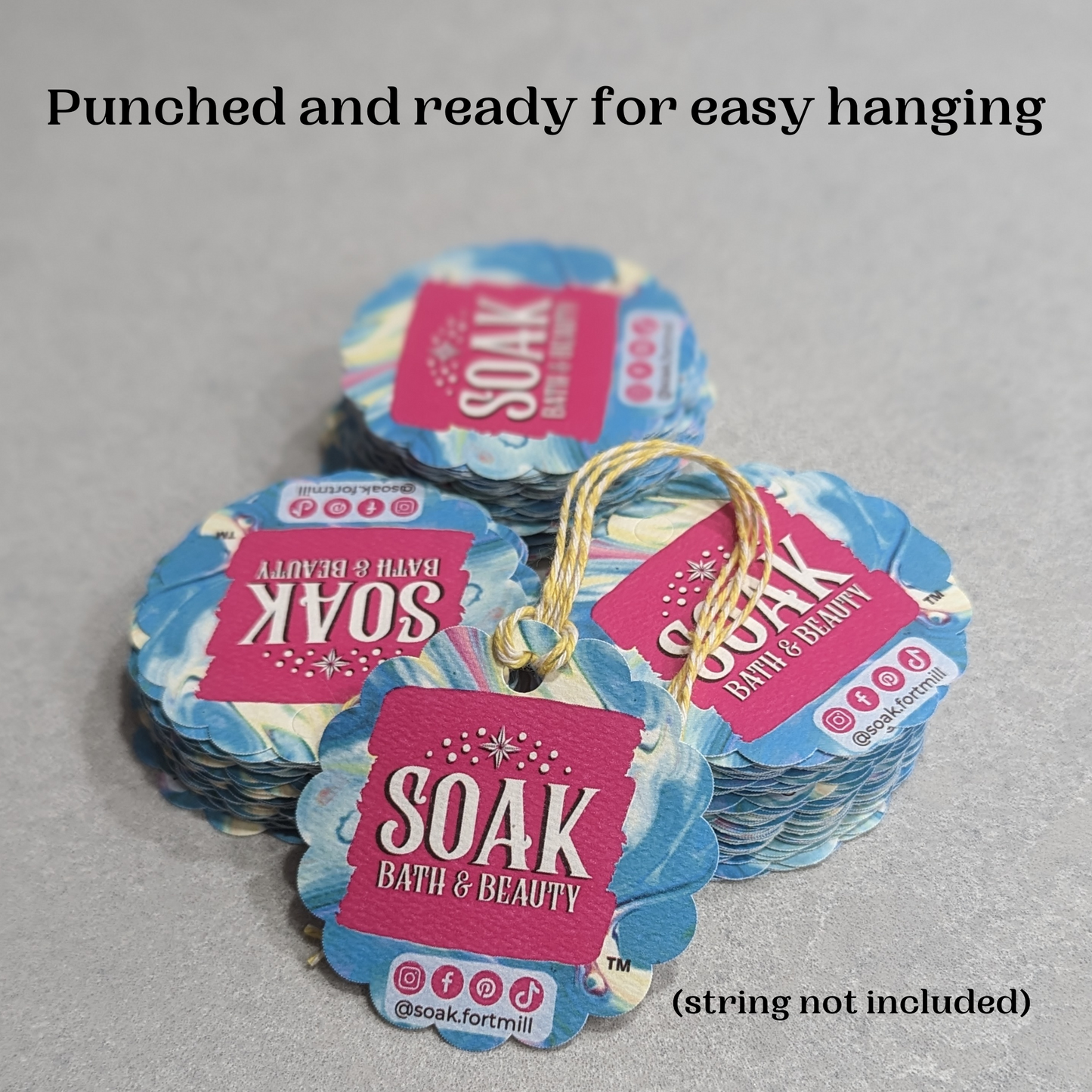 Customized Scalloped Gift/Hanging Tags