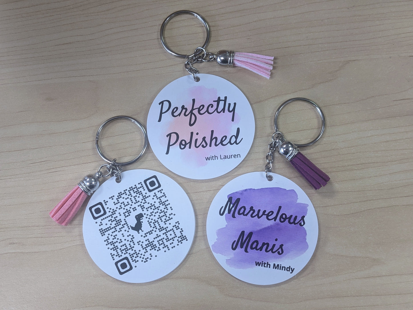QR code keychain for small businesses