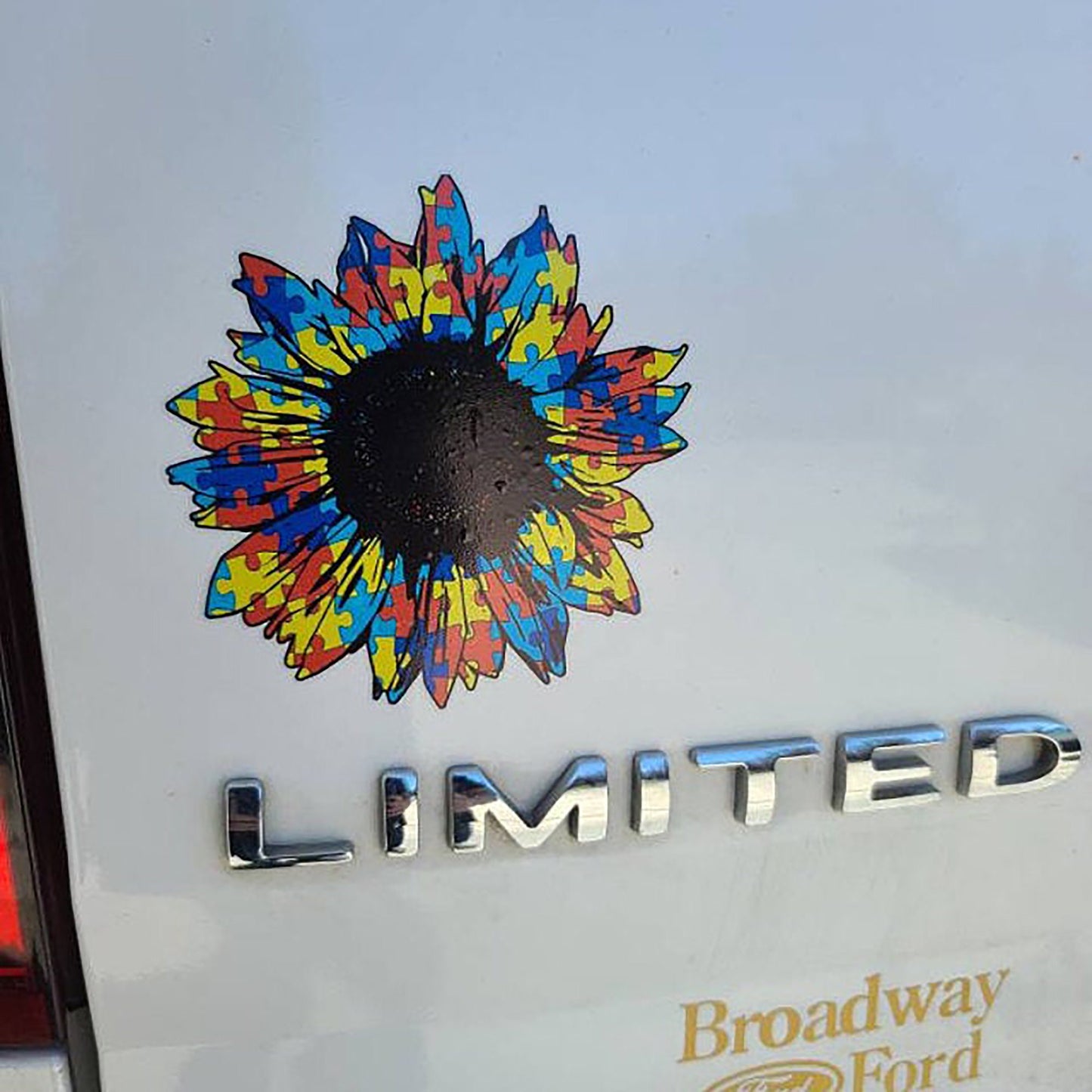 Autism Awareness Sunflower Decal