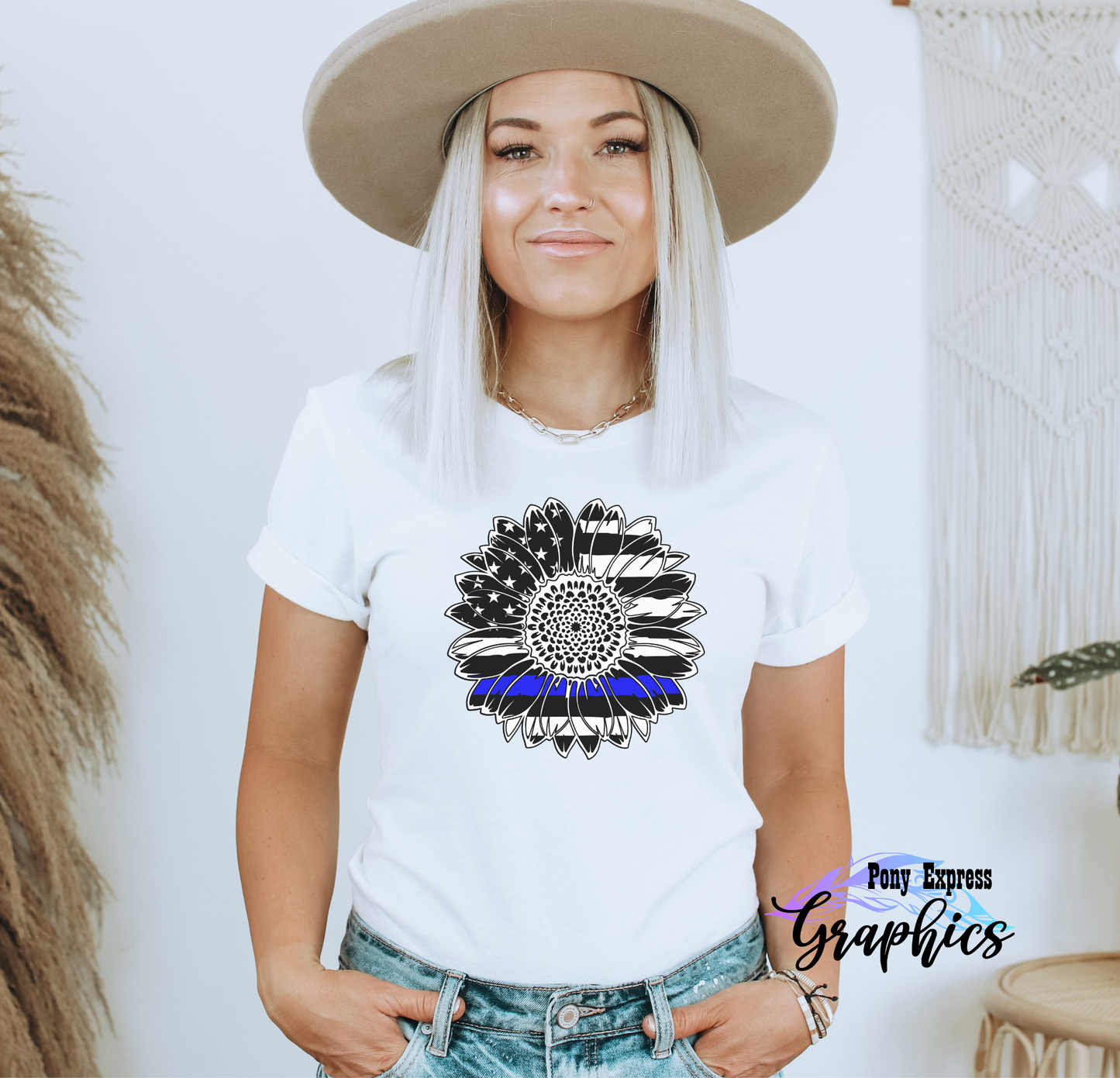 Police Sunflower Graphic Tee