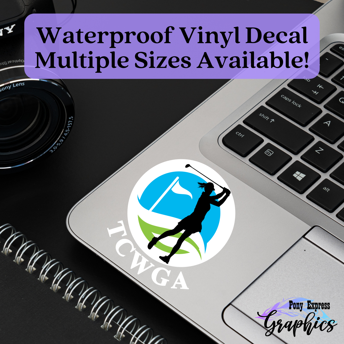 Curved Tega Cay Women's Golf Association (TCWGA) Vinyl Decal