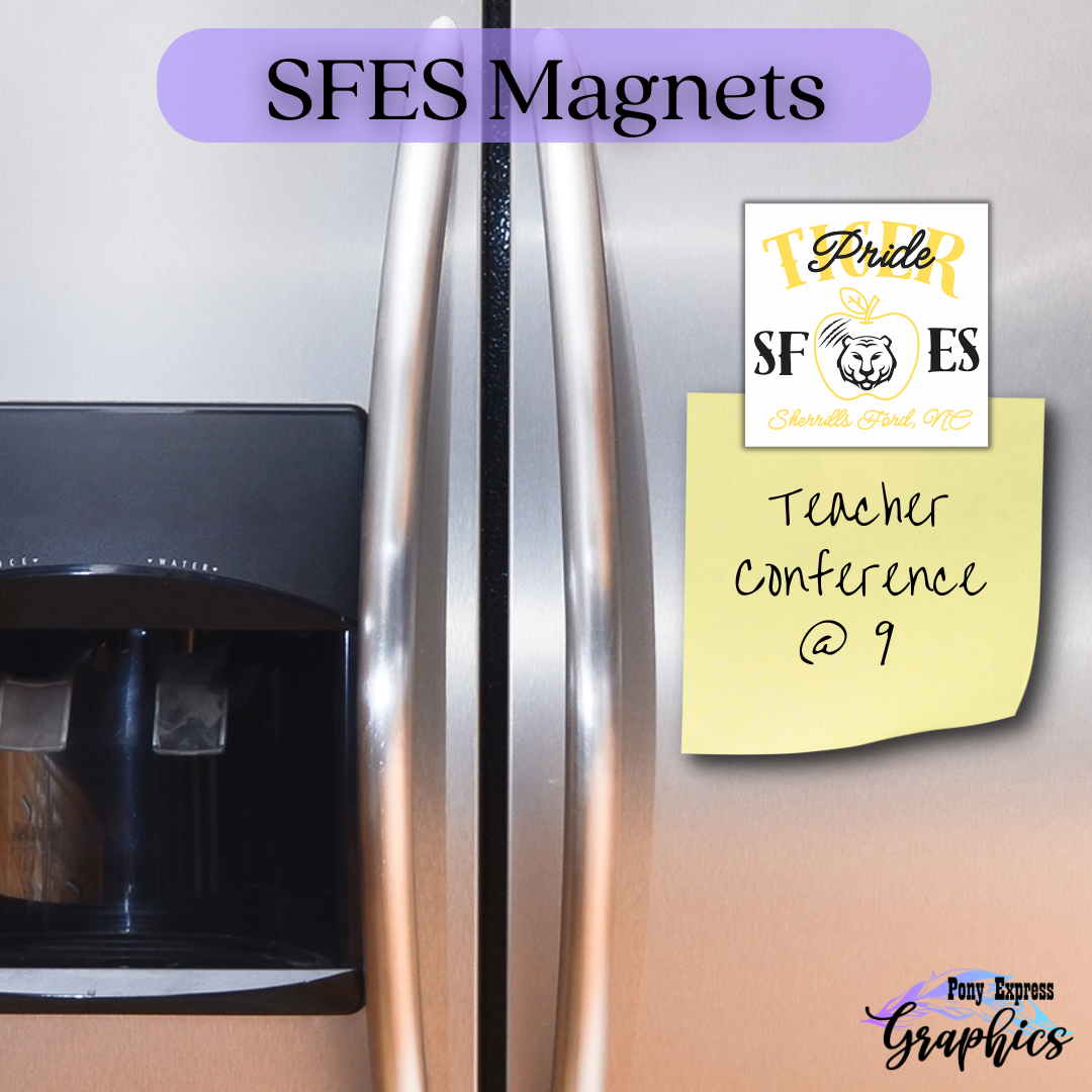 SFES Tiger Pride Apple Magnet