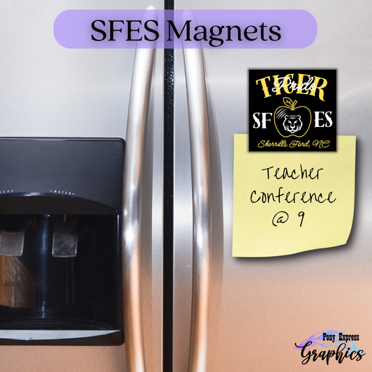 SFES Tiger Pride Apple Magnet