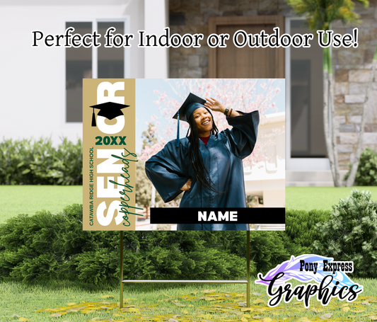2026 Custom Graduation Photo Yard Sign: Catawba Ridge High School