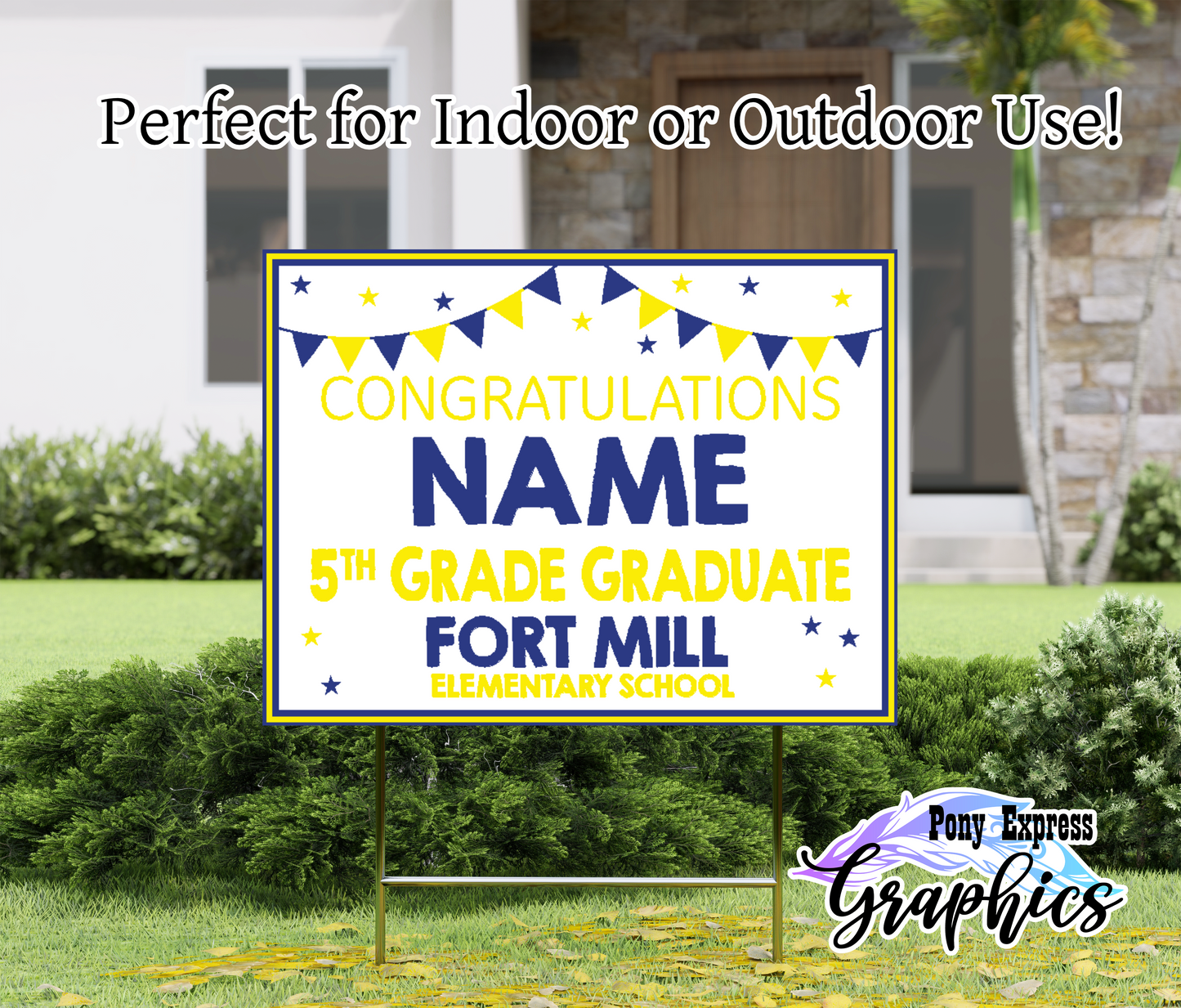 Custom Yard Signs: Fort Mill Elementary School