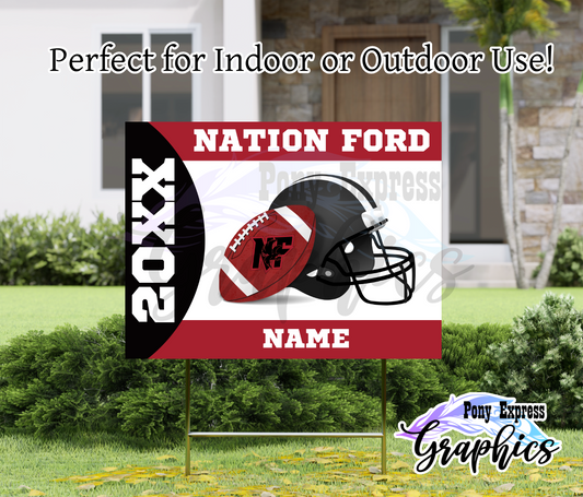 Fundraiser Yard Signs: Nation Ford High School Football