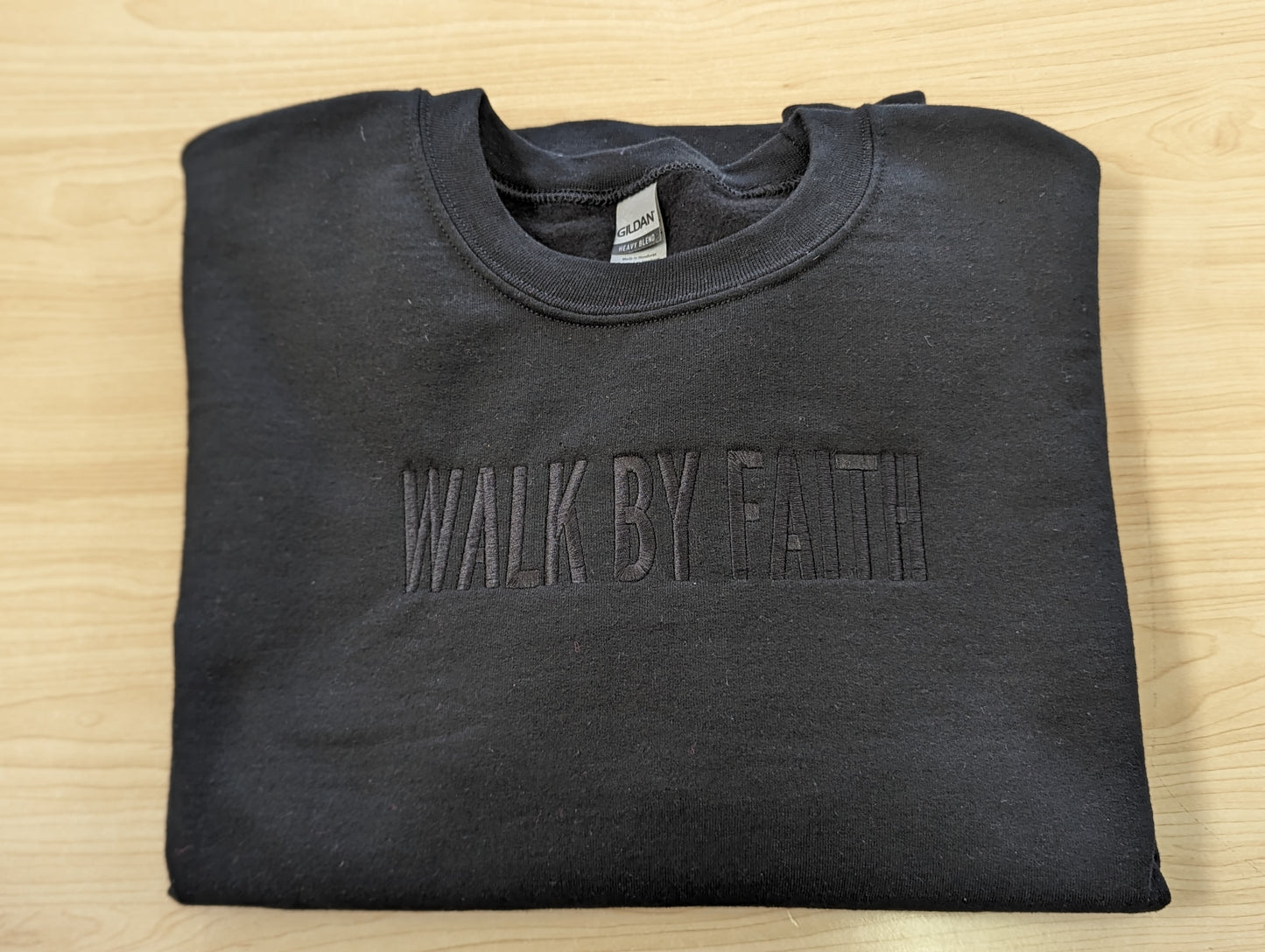 Walk By Faith Embroidered Sweatshirt