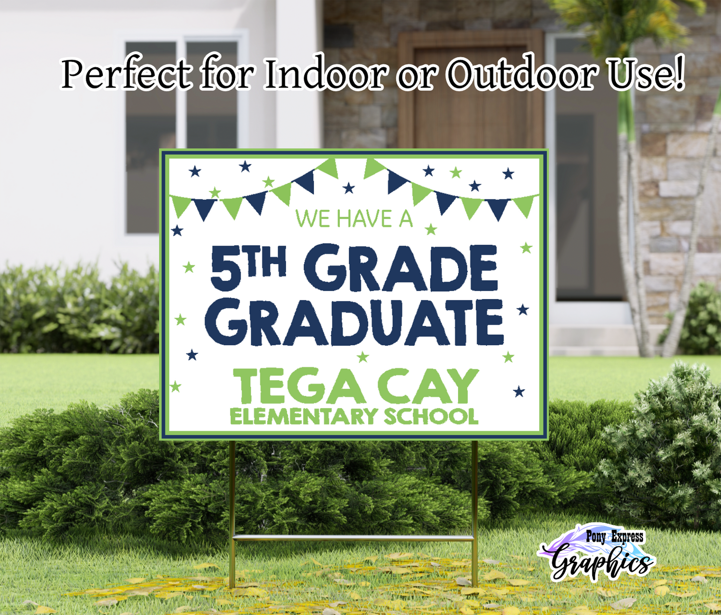 Custom Yard Signs: Tega Cay Elementary School
