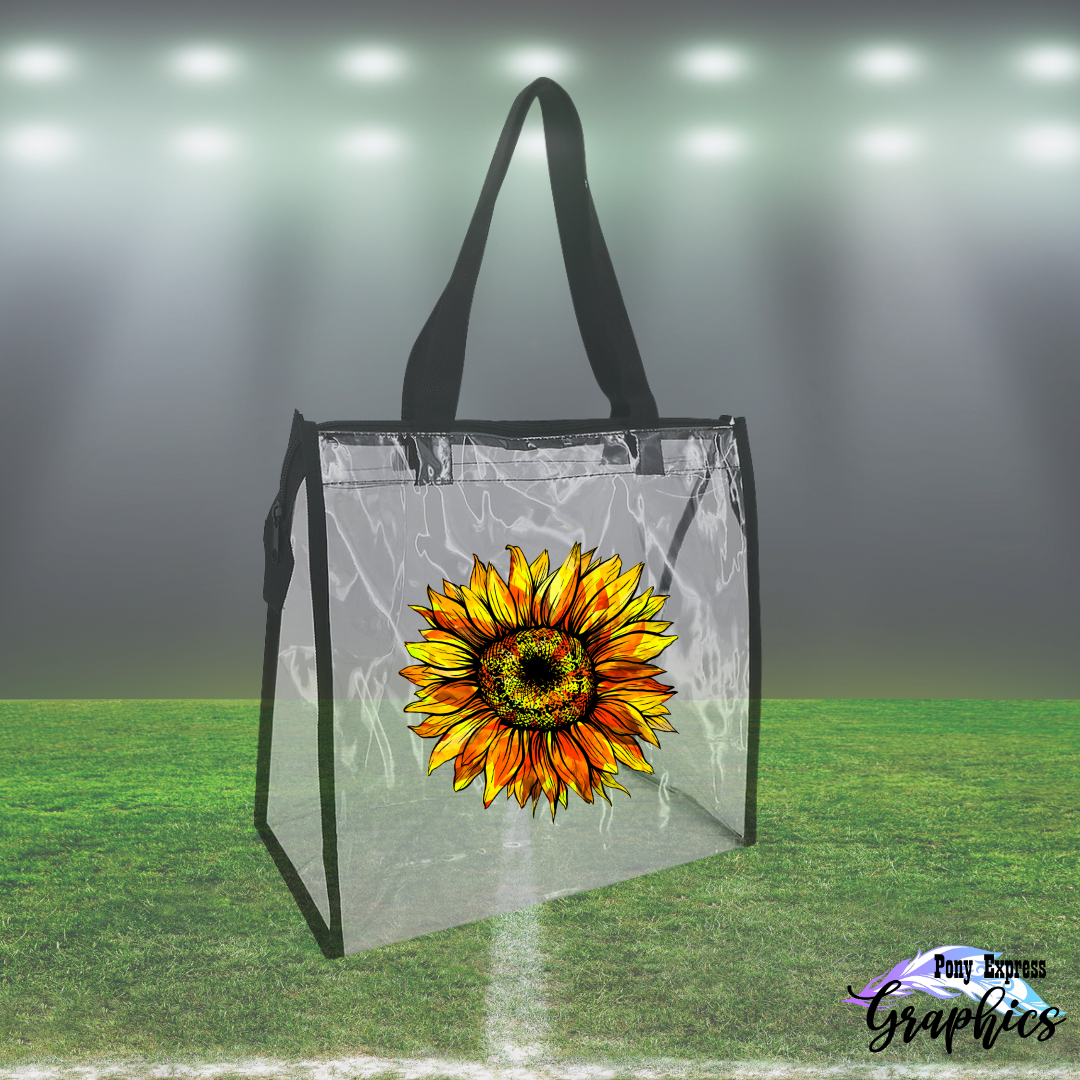 Sunflower Clear Crossbody Bag