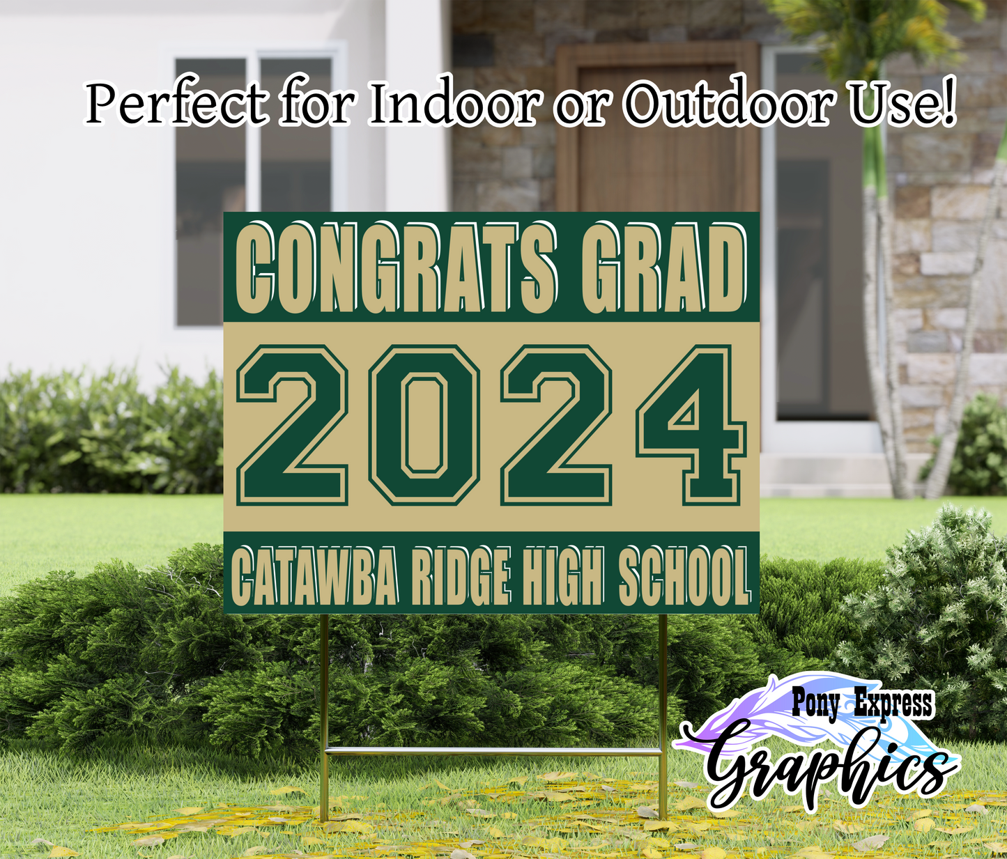 2024 Custom Graduation Yard Sign: Catawba Ridge High School