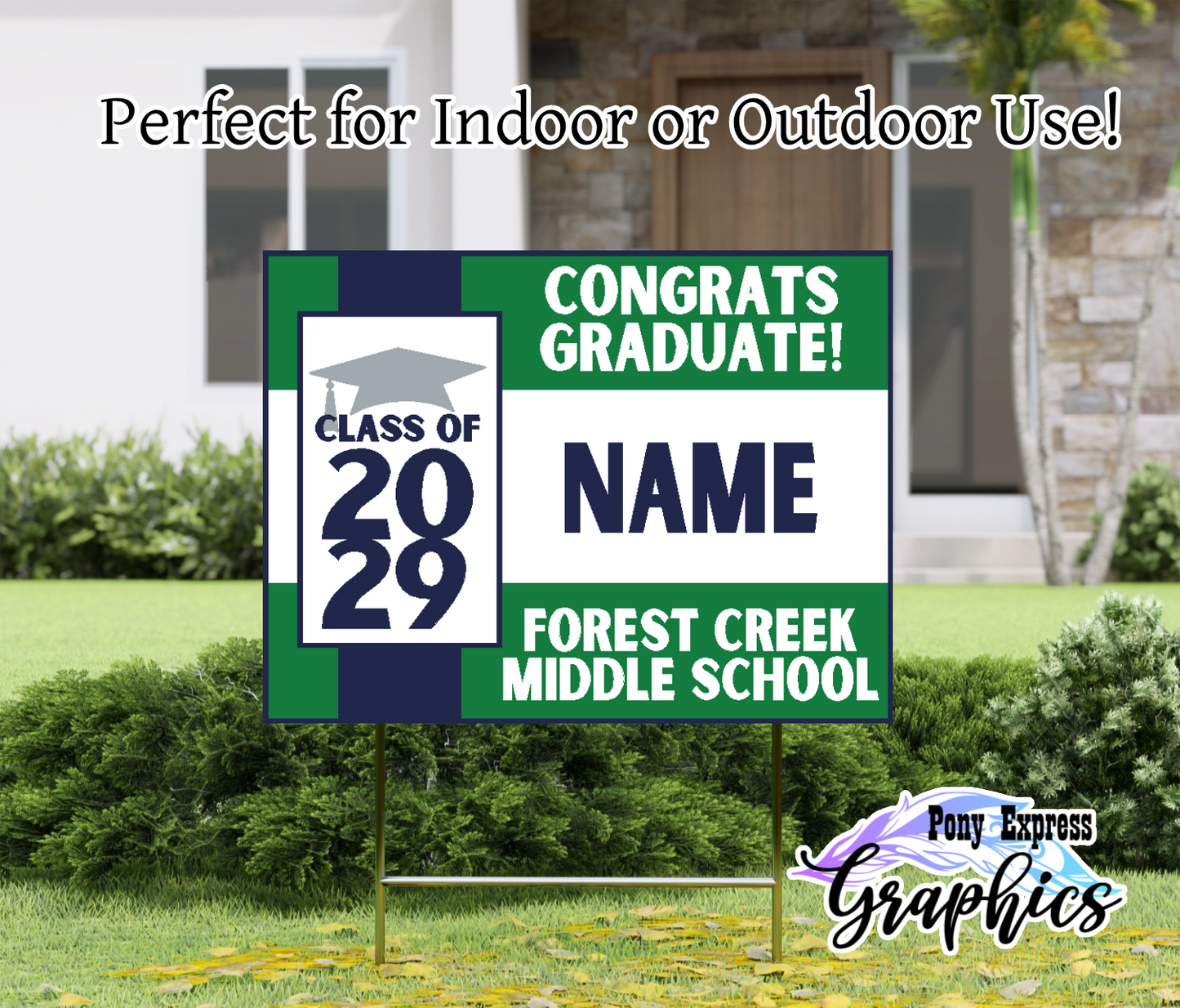 Custom Yard Signs: Forest Creek Middle School