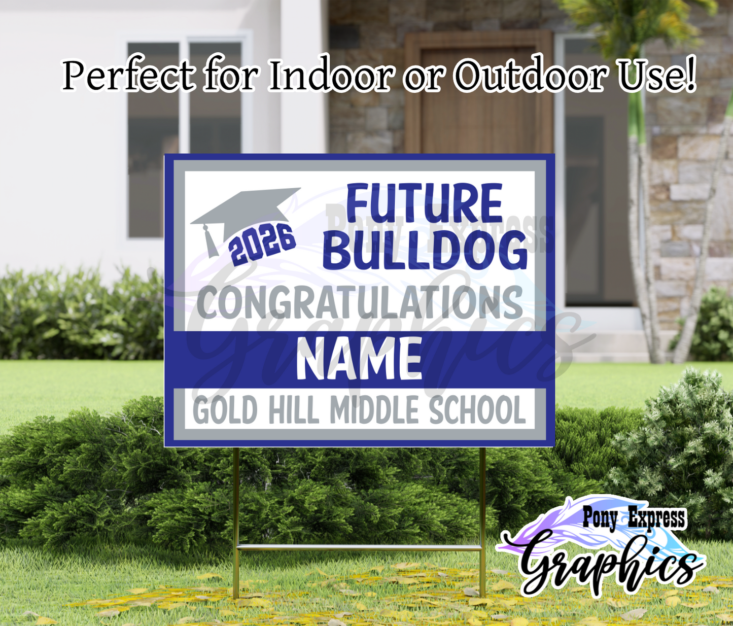 2026 Custom Yard Signs: Future Middle Schooler Bold