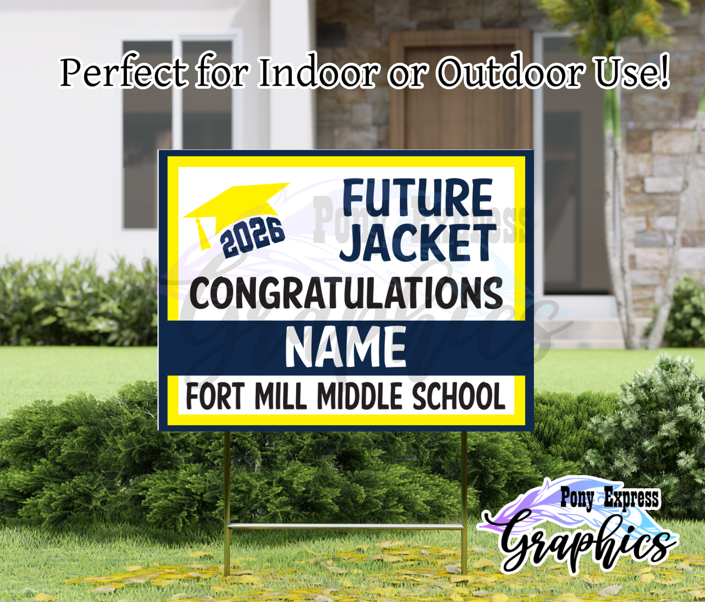 2026 Custom Yard Signs: Future Middle Schooler Bold