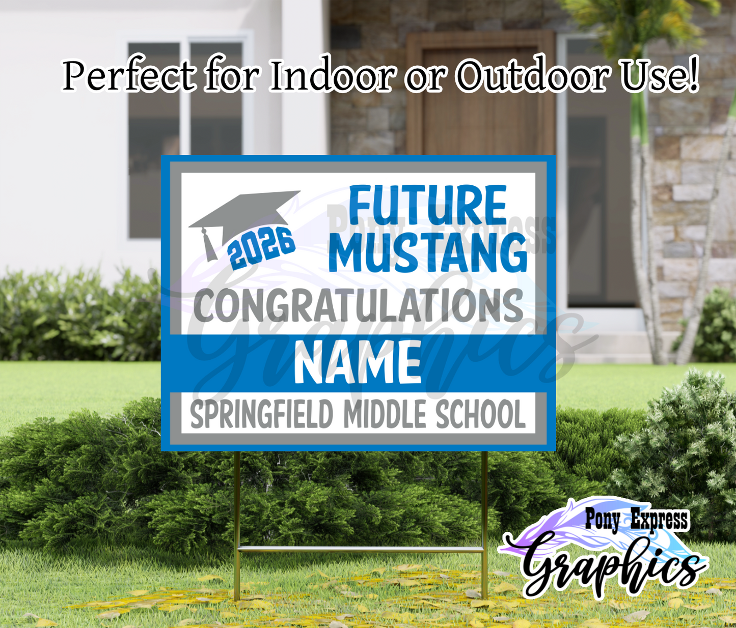 2026 Custom Yard Signs: Future Middle Schooler Bold