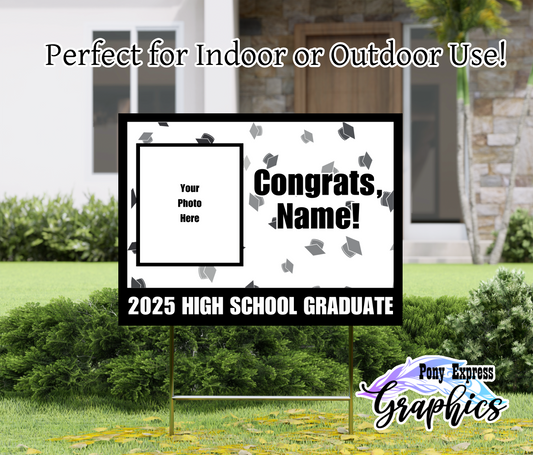 2025 Custom Graduation Photo Yard Sign: Generic