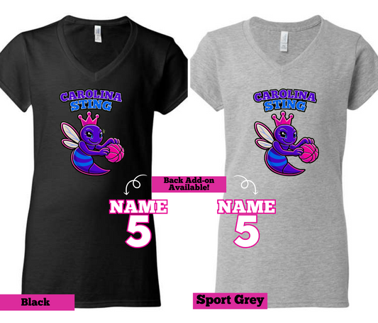 Carolina Sting Fundraiser-  Woman's Softspun V-Neck