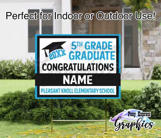 Custom Yard Signs: Pleasant Knoll Elementary School
