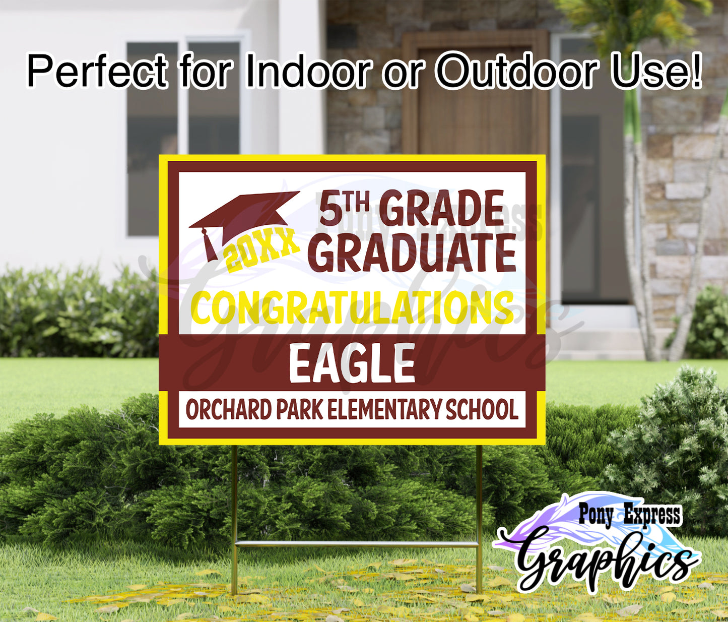 Custom Yard Signs: Orchard Park Elementary School