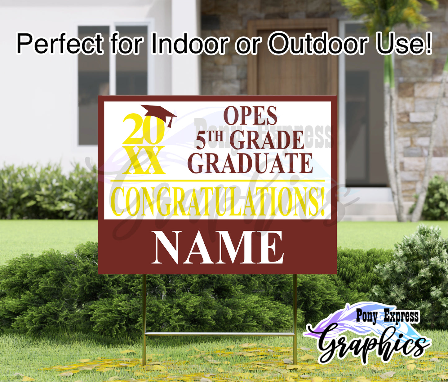 Custom Yard Signs: Orchard Park Elementary School