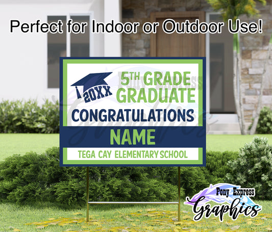 Custom Yard Signs: Tega Cay Elementary School